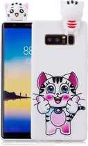 Voor Galaxy Note 8 schokbestendige Cartoon TPU beschermhoes (kat)