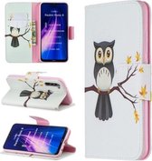 Voor Xiaomi Redmi Note 8 Gekleurde Tekening Horizontale Flip Leren Case met Houder & Kaartsleuven & Portemonnee (Eagle Tree)