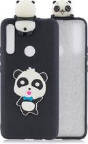 Voor Huawei P Smart Z 3D Cartoon patroon schokbestendig TPU beschermhoes (Blue Bow Panda)