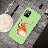 Voor Galaxy A81 & Note 10 Lite Cartoon Animal Pattern Shockproof TPU beschermhoes (Green Corgi)