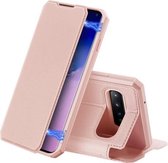 Voor Samsung Galaxy S10 DUX DUCIS Skin X-serie PU + TPU horizontale flip lederen tas met houder en kaartsleuven (roze)