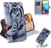 Voor Samsung Galaxy A71 5G Gekleurde Tekening Horizontale Flip Leren Case met Houder & Kaartsleuf & Portemonnee (Tijger)