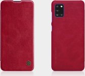 Voor Samsung Galaxy A31 NILLKIN QIN Series Crazy Horse Texture Horizontale Flip Leather Case met Card Slot (Red)