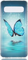 Vlinderpatroon Noctilucent TPU Soft Case voor Galaxy S10 5G
