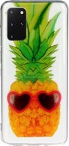 Voor Galaxy S20 + Transparant TPU beschermhoes voor mobiele telefoon (ananas)