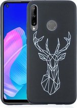 Voor Huawei Y7p Painted Pattern Soft TPU Case (Elk)