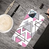 Voor Samsung Galaxy A42 5G driehoekig marmeren patroon TPU beschermhoes (SJ-7)
