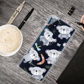 Voor OnePlus Nord N10 5G schokbestendig geverfd transparant TPU beschermhoes (koala)