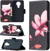 Voor Nokia 3.4 Gekleurde tekening patroon Horizontale flip lederen tas met houder & kaartsleuven & portemonnee (Lotus)