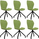 Medina Eetkamerstoelen 6 st kunstleer groen