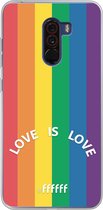 6F hoesje - geschikt voor Xiaomi Pocophone F1 -  Transparant TPU Case - #LGBT - Love Is Love #ffffff