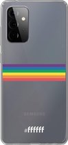 6F hoesje - geschikt voor Samsung Galaxy A72 -  Transparant TPU Case - #LGBT - Horizontal #ffffff