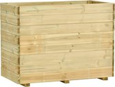 Medina Plantenbak verhoogd met bodem 100x50x75 cm grenenhout