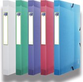Elba 2nd Life elastobox, ft A4, dos de 2,5 cm, en PP , couleurs assorties