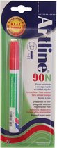 ARTLINE 90 NEAT - Permanent Marker - 1 stuk op blister - 2,0-5,0 mm Lijndikte - Rood