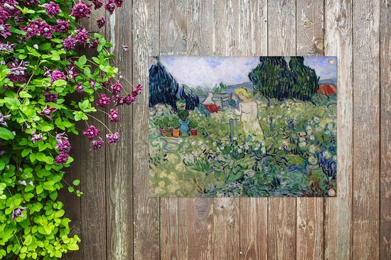 Décoration de Jardin Marguerite Gachet dans le jardin - Peinture de Vincent van Gogh - 40x30 cm