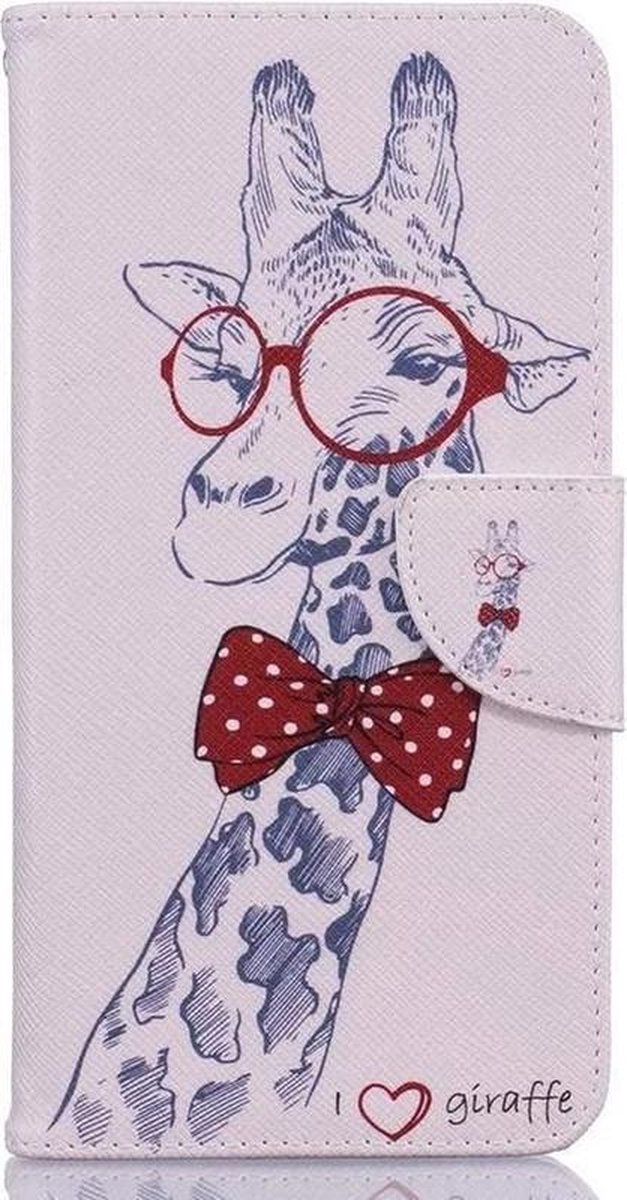 Bookcase Geschikt voor: iPhone XS Max hoesje met print - Giraffe
