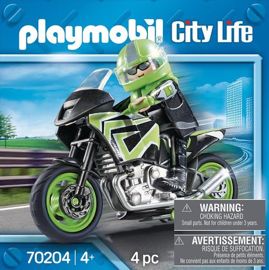 PLAYMOBIL City Life Motorrijder - 70204 | bol.com