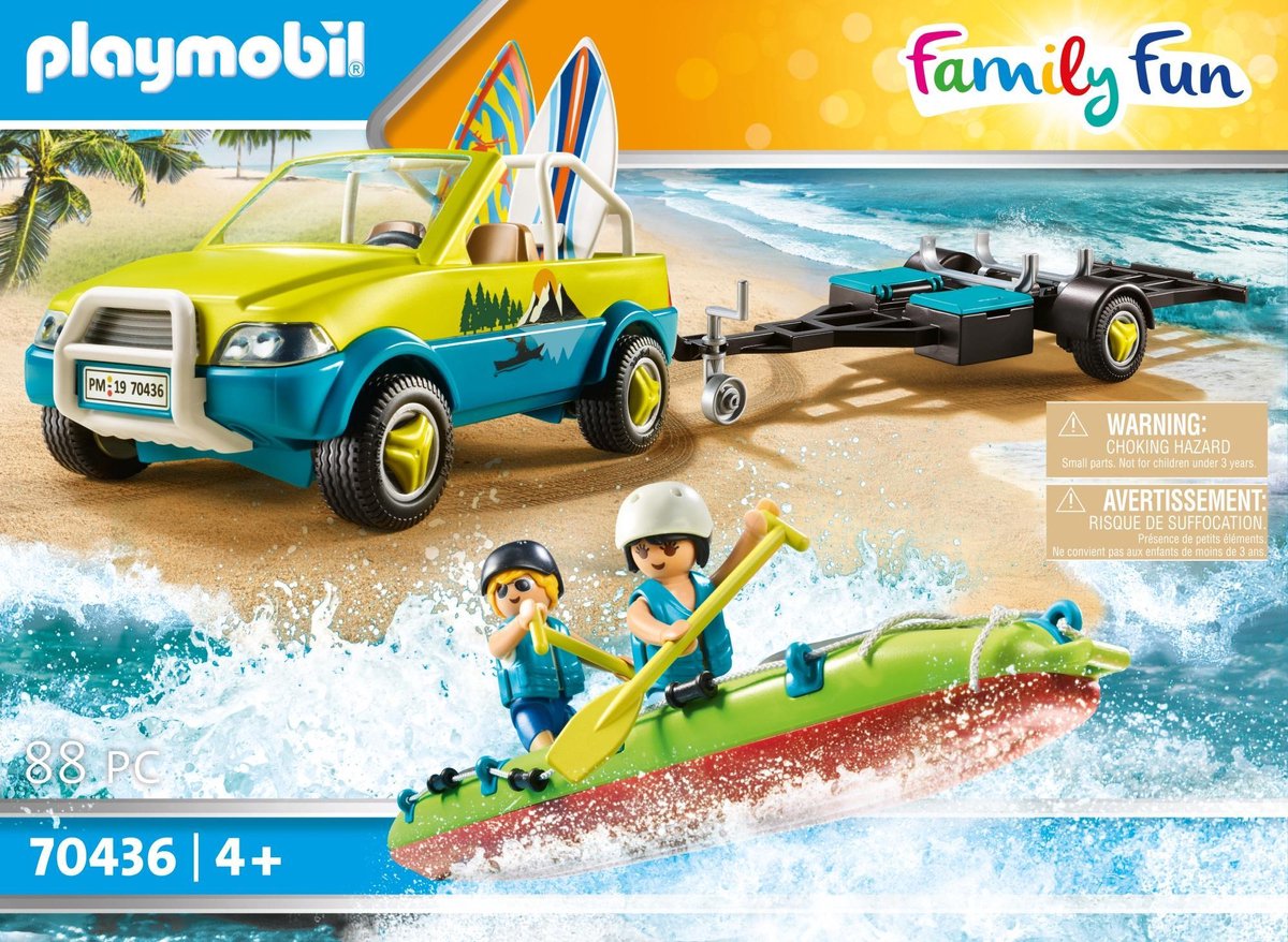 Playmobil voiture familiale rose