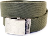 Riemen & Co Herenriem Elastisch 2030 - Groen - 90 cm