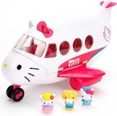 Dickie Toys Vliegtuig Hello Kitty Meisjes 36,5 Cm Wit/roze 21-delig