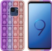 iMoshion Pop It Fidget Toy - Pop It hoesje voor de Samsung Galaxy S9 - Multicolor