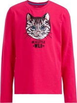 WE Fashion Meisjes T-shirt met pailletten applicatie