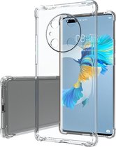 Huawei Mate 40 Pro Hoesje - Clear Soft Case - Siliconen Back Cover - Shock Proof TPU - Transparant