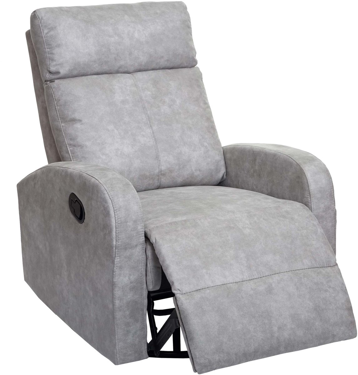 MCW TV-fauteuil MCW-A54 Premium, relaxfauteuil schommelfunctie, draaibaar ~ stof/textiel lichtgrijs