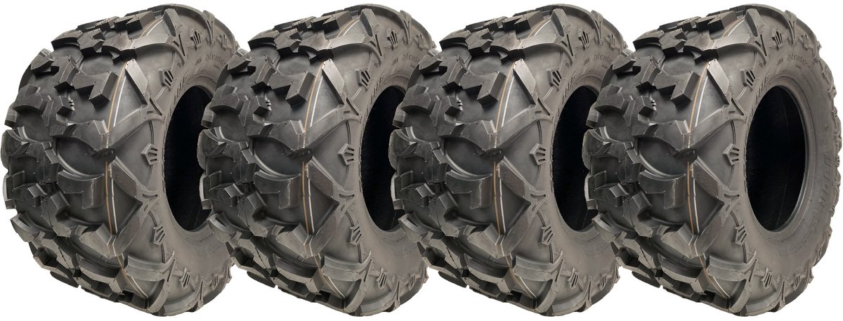 26x12.00R12 ATV-banden (305/60R12) 6-laags OBOR Cornelius 75J, geschikt voor de openbare weg (set van 4)
