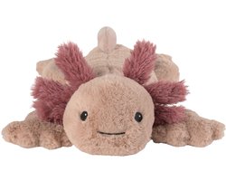 Warmies warmte/magnetron knuffel axolotl - 40 cm - pittenzak - opwarm knuffel