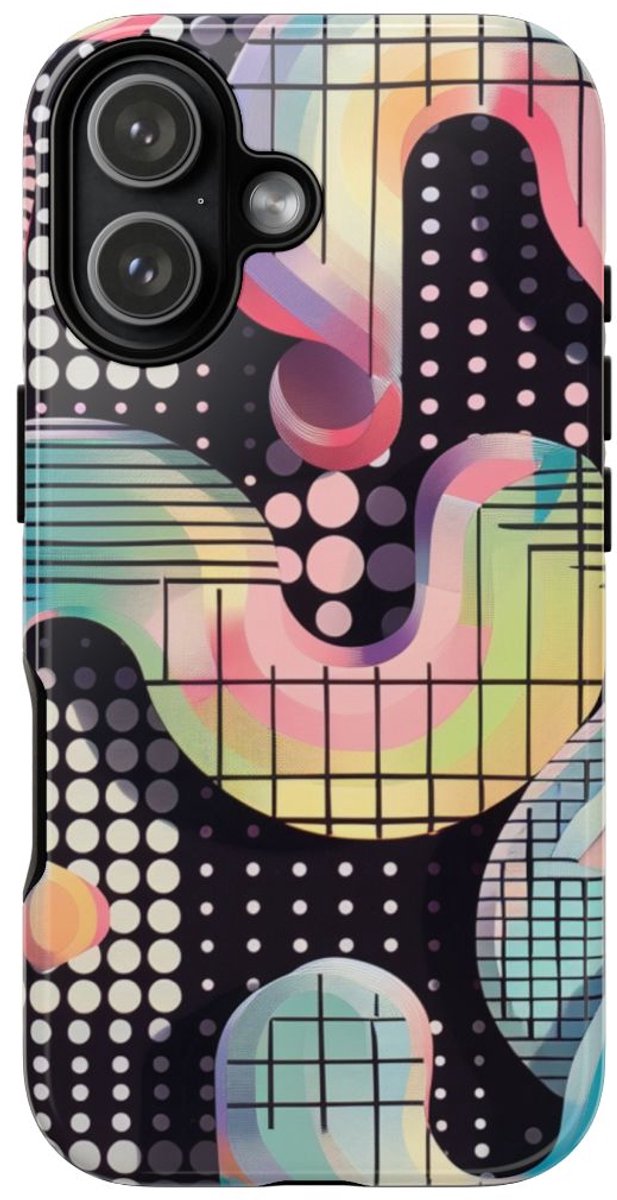 Kleurrijk Abstract Geometrisch Patroon – Telefoonhoesje Geschikt voor iPhone 17