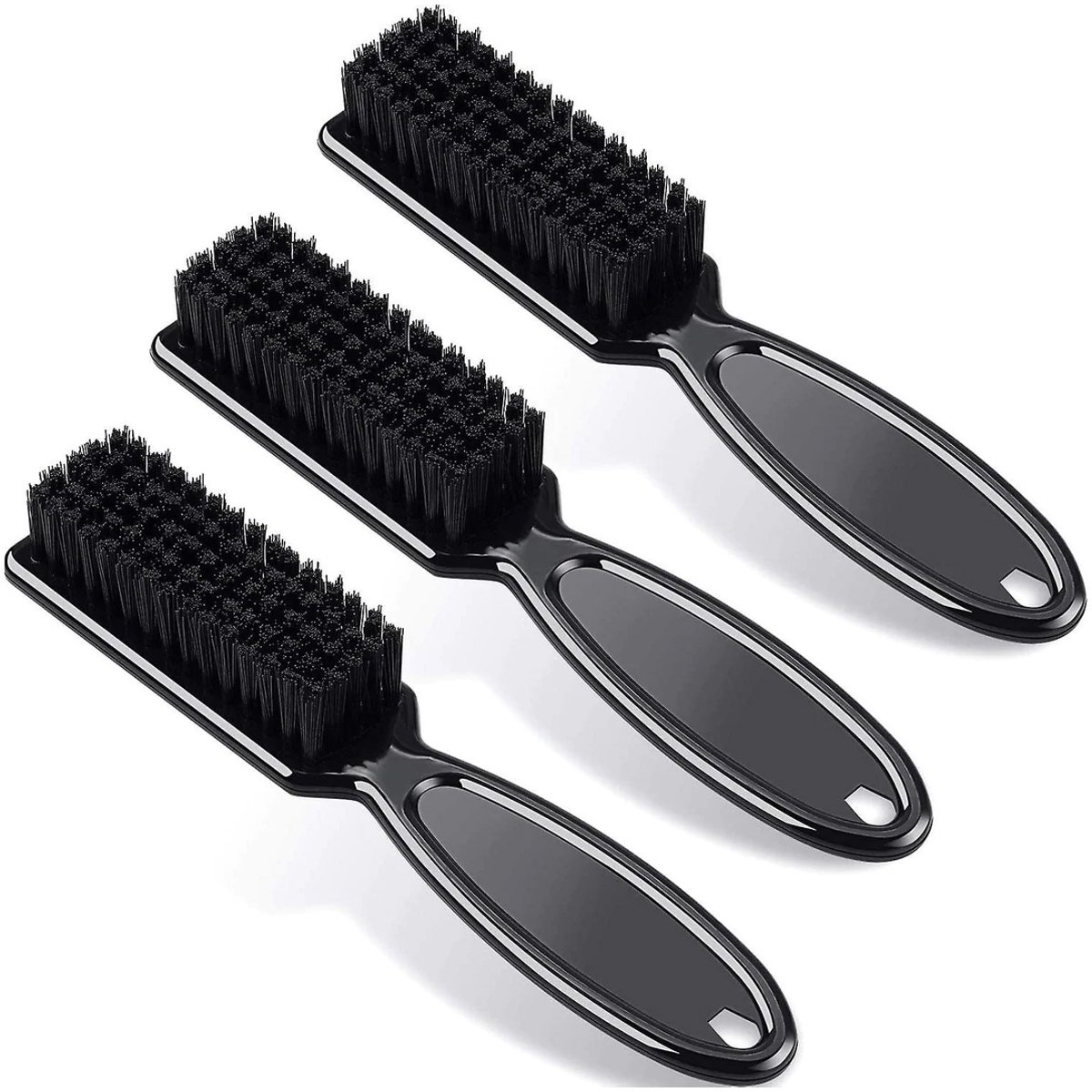 Mmgoqqt - 3-Stuks Electrische Haarschneider Mes Reinigingsborstel - Nylon Borstel Voor Haarsnijder, Nagelborstel - Zwart