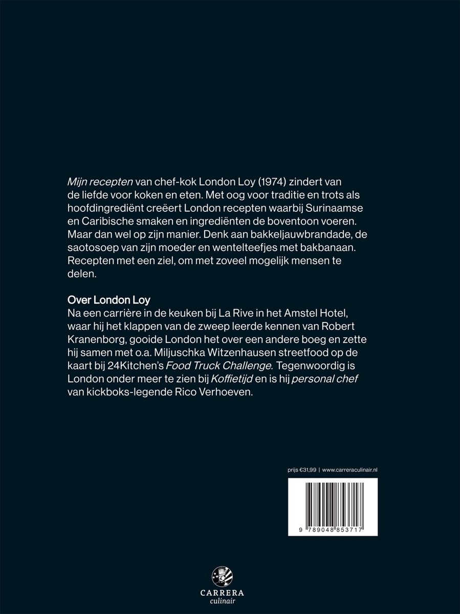 Mijn recepten - back cover