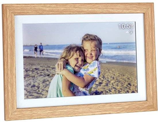 Cadre Photo Numérique Wi-Fi InLine WiFRAME 10,1" - Écran Tactile IPS, App Frameo, Partage Familial Facile - 13