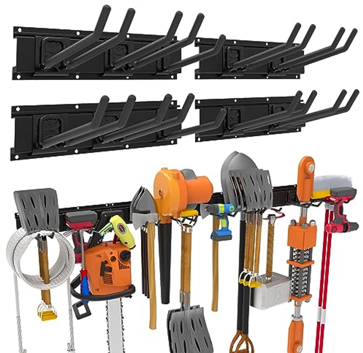 Gereedschap Organizer voor Wandmontage - Tuin en Garage Opslag met 10 Haken