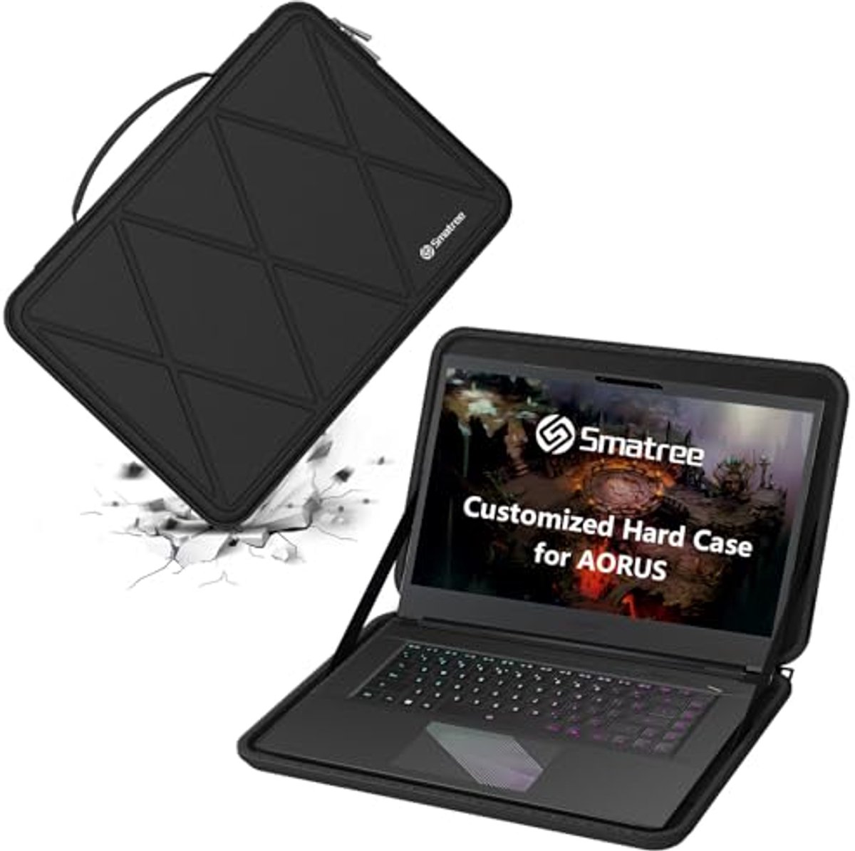 Harde EVA-beschermhoes voor 15,6 en 16 inch laptops