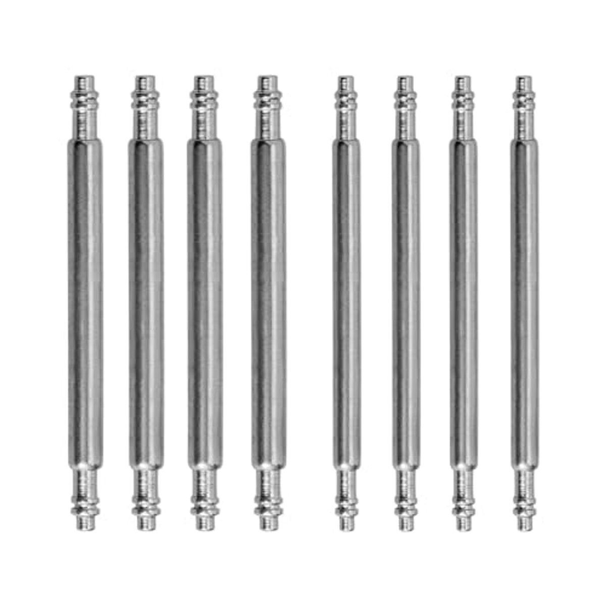 8 Stuks Veerpennen voor Horlogebandjes - Roestvrijstalen Veerpennen met 1,5mm en 1,8mm Diameter - 23mm