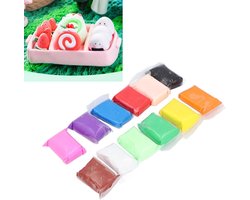 Luchtdrogende klei set voor kinderen - kleurrijk, veilig, educatief - 12 kleuren