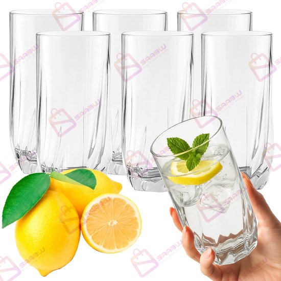 CasaLupo CasaLupo Cocktailglas / Tiki Ananas Glas 400 Ml - 6 Stuks Transparant 8720812849209