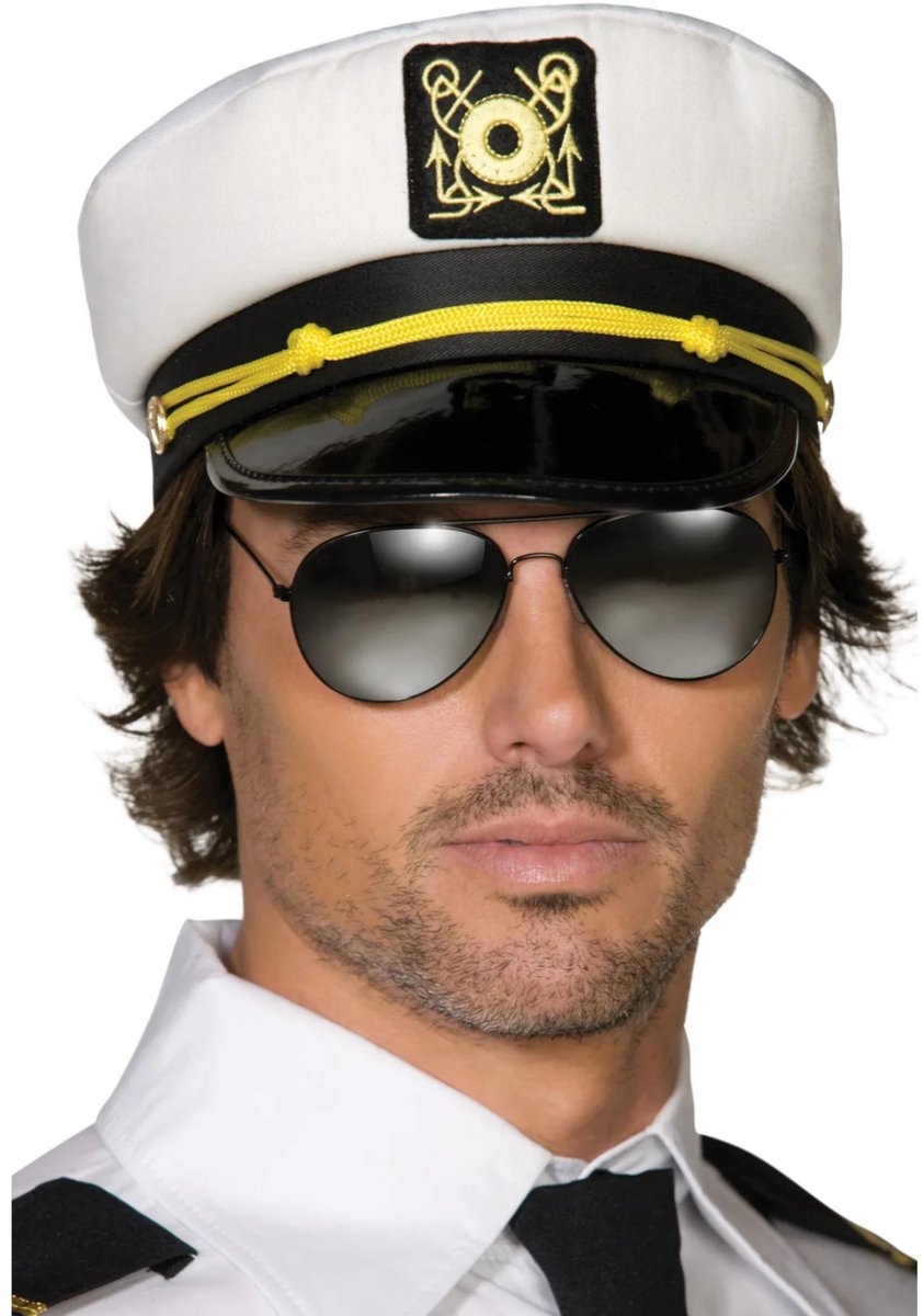 Smiffy's Kapitein pet - one size - volwassenen - maritiem thema - carnaval