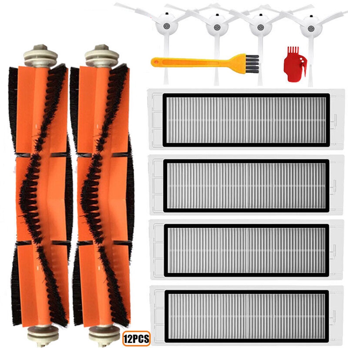 12 stuks Xiaomi Mi Robot stofzuigeronderdelen vervangen Geschikt voor Mi Roborock S50 S51