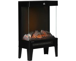 Sfeerhaard Elektrisch - Haard met Verwarming - LED-vlameffect - 1000/2000 W - 4 Helderheidsniveaus…