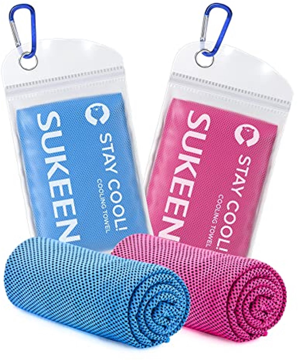 Verkoelende Handdoek Set van 2 - Microvezel Koelhanddoeken voor Sport en Buitenactiviteiten