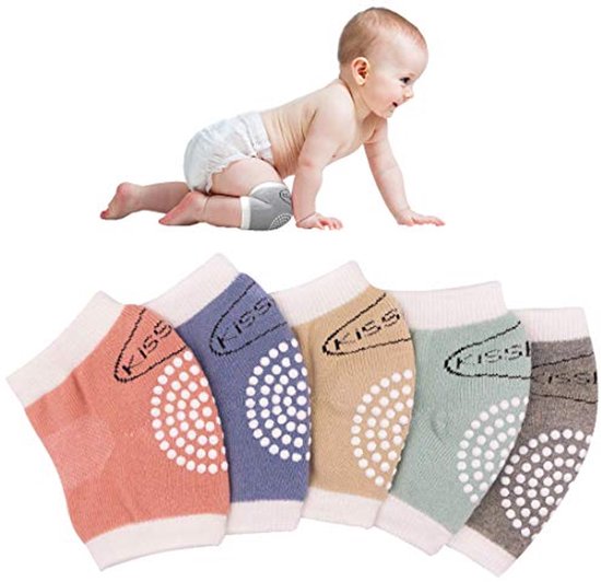 Gateo Antislip Kniebeschermers, 5 paar uniseks, 0-24 maanden