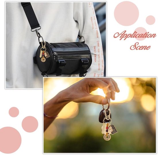 WEBEEDY 3 Stks Lucky Cat Auto Charm Keramische Japanse Maneki Neko Kat Opknoping Hanger Interieur Achteruitkijkspiegel Auto Charm Ornament Leuke Auto Spiegel Opknoping Accessoires Woondecoratie