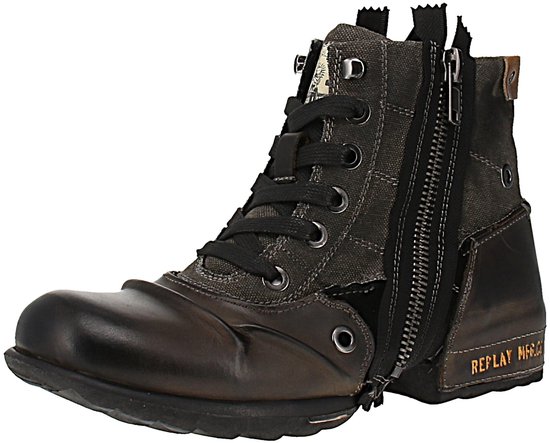 Replay Grip Limited GMU01 C0023L - Bottes homme - 019-Gris foncé