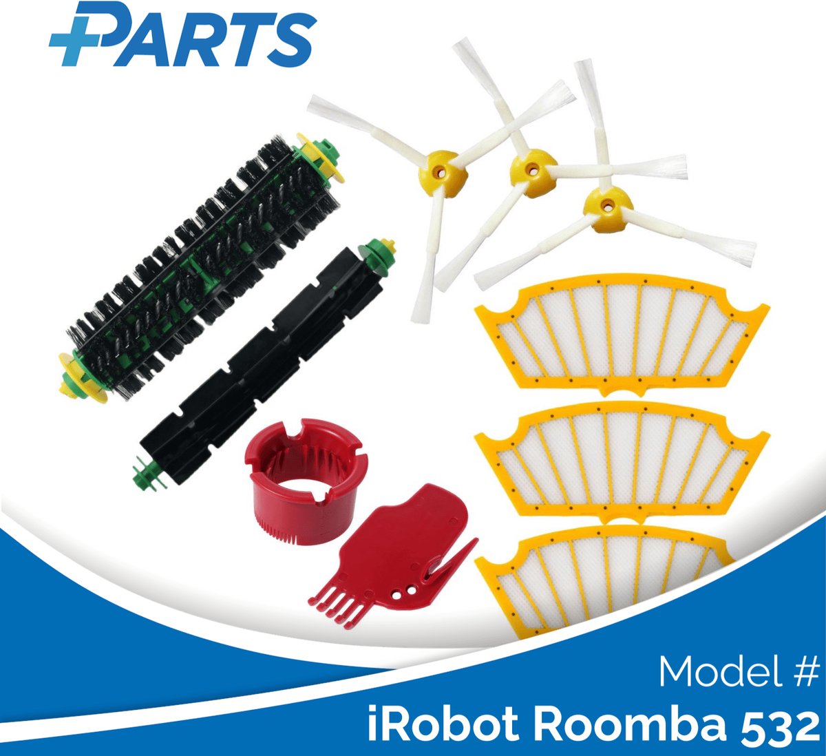 iRobot Roomba 532 Onderhoudsset (Plus.Parts® alternatief voor 82804)