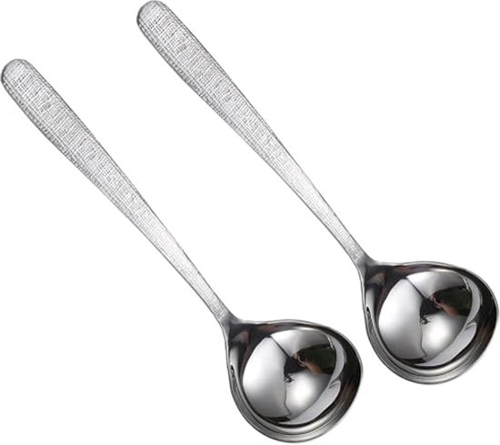 Juego de 2 cucharas de arroz de plástico para cocina eléctrica con mango de color blanco