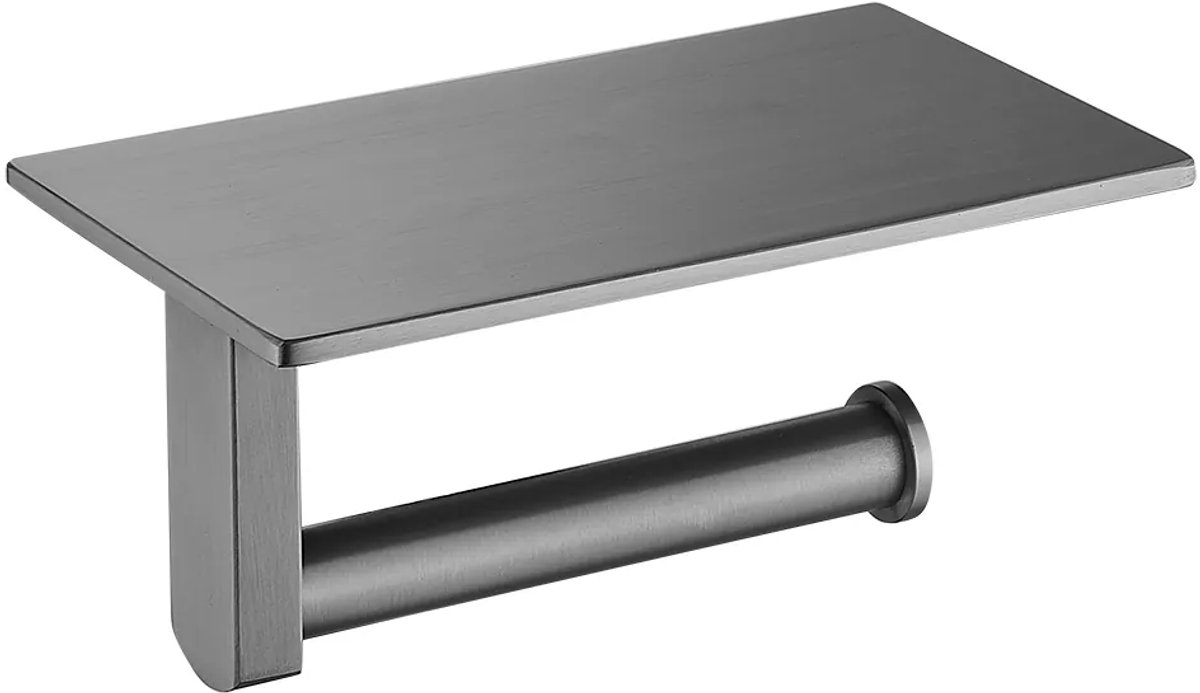 Toiletrolhouder 18 cm gun metal